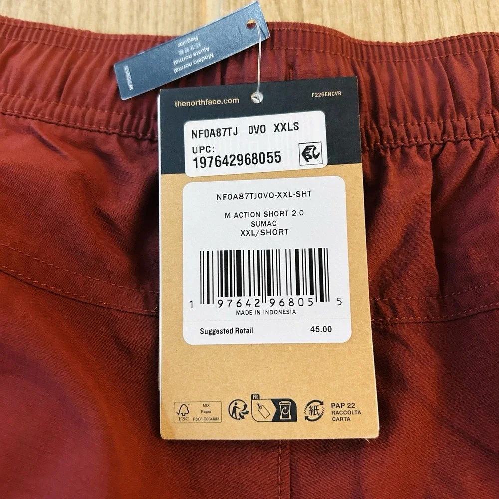 The North Face Men's Action Short 2.0 - Sumac 5